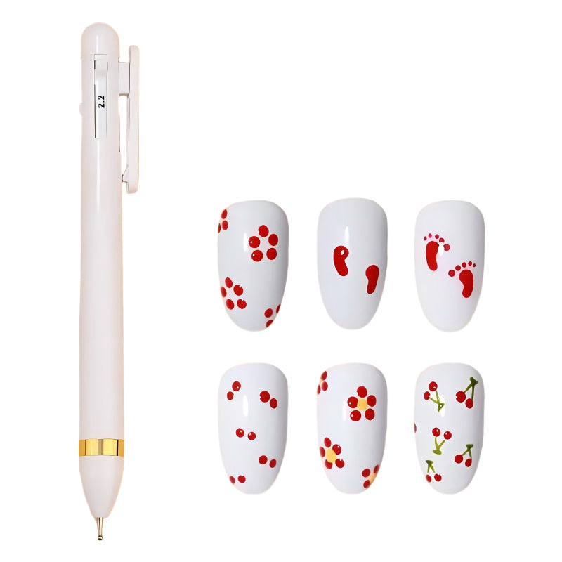 4 in 1 Nail Art Dotting Pen Rhinestone Picker