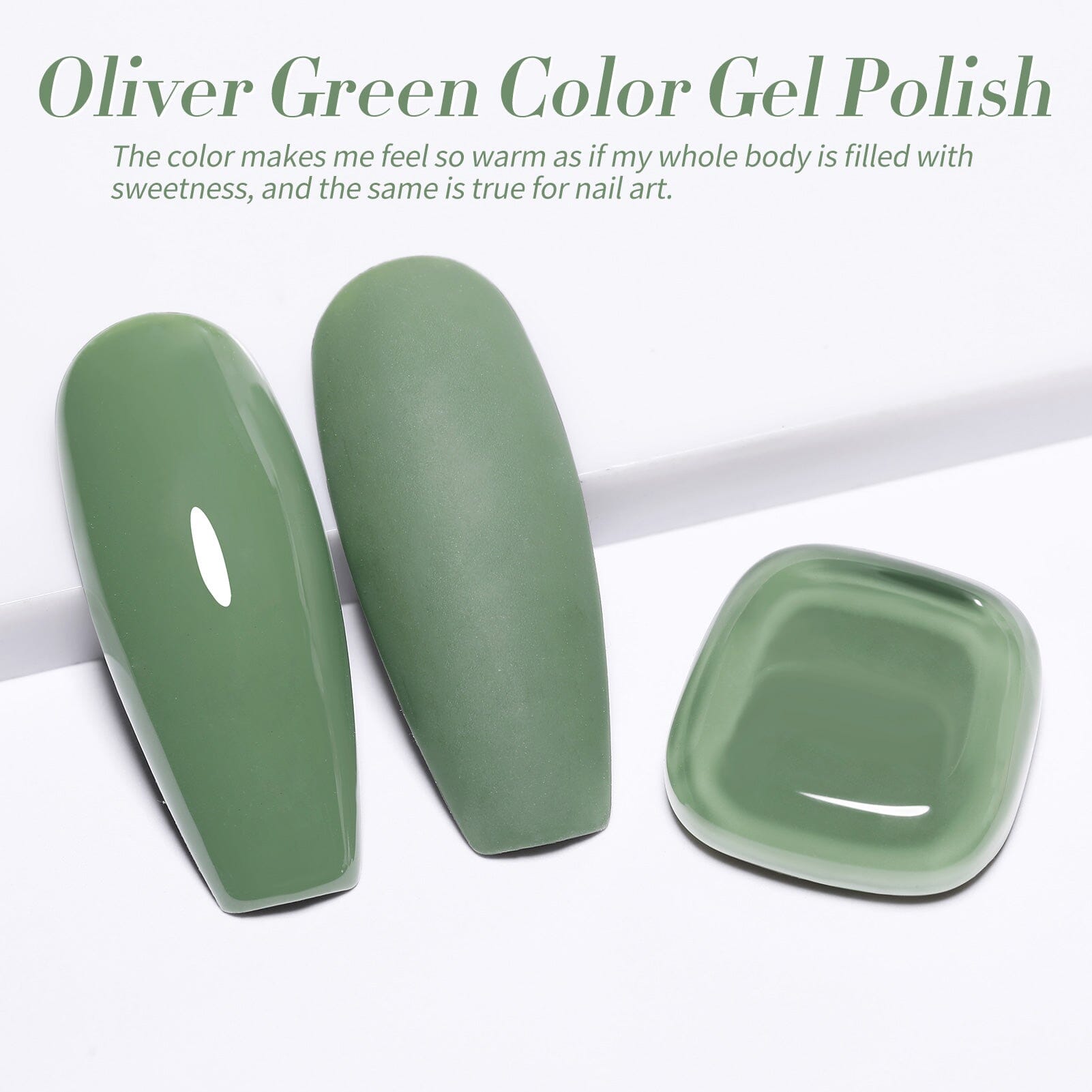 Oliver Green Hema-Free Color Gel Polish #30 15ml Gel Nail Polish BORN PRETTY 