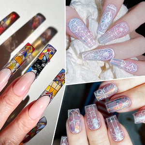 CHURCH WINDOW-N10 Nail Stamping Plate Stamping Nail BORN PRETTY 