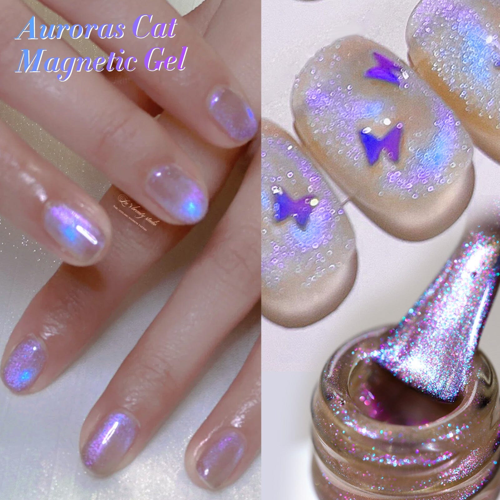 4 Colors Auroras Cat Magnetic Gel Polish Set 5ml Gel Nail Polish BORN PRETTY 