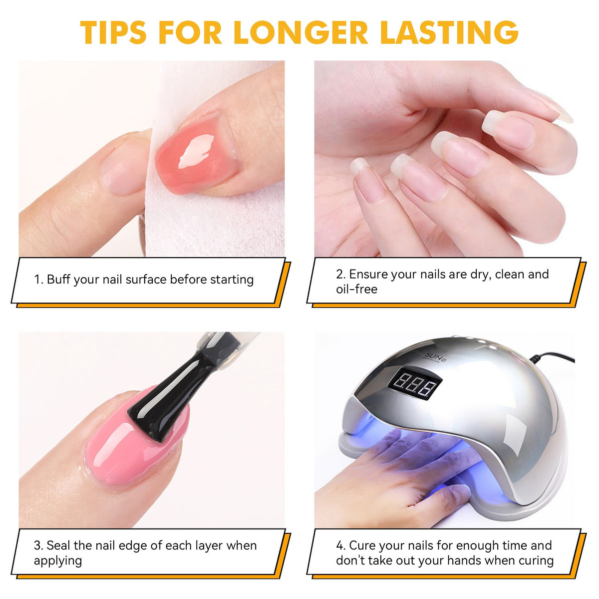 32 Colors Gel with 4pcs Base Top Coat Set #01 7ml