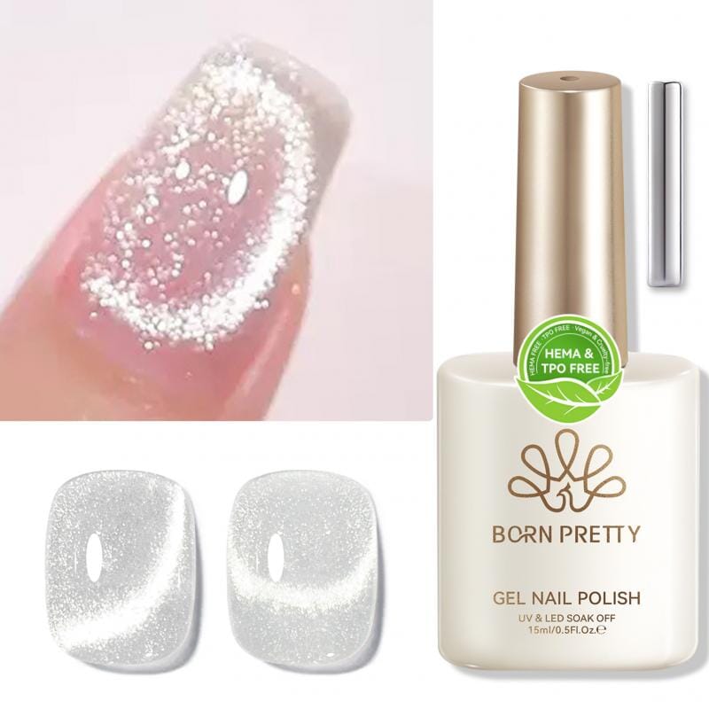 Cat Magnetic Gel Polish MY111 Super Shine 15ml HEMA/TPO FREE Gel Nail Polish BORN PRETTY 