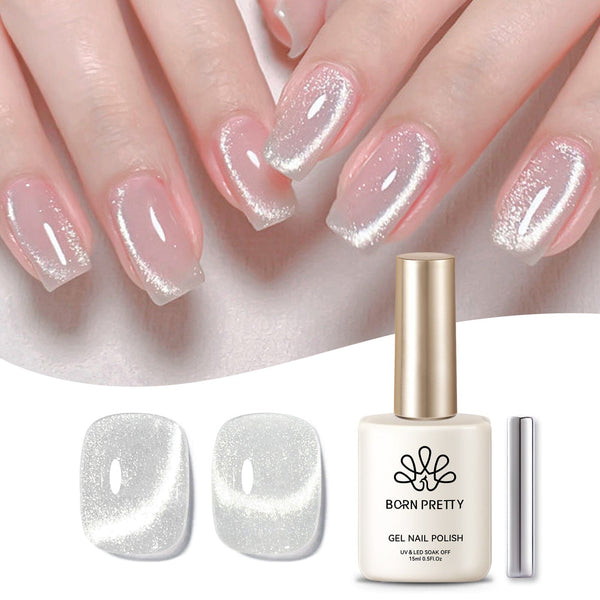 US ONLY] Silver Super Shine Cat Magnetic Gel Polish 15ml – BORN PRETTY