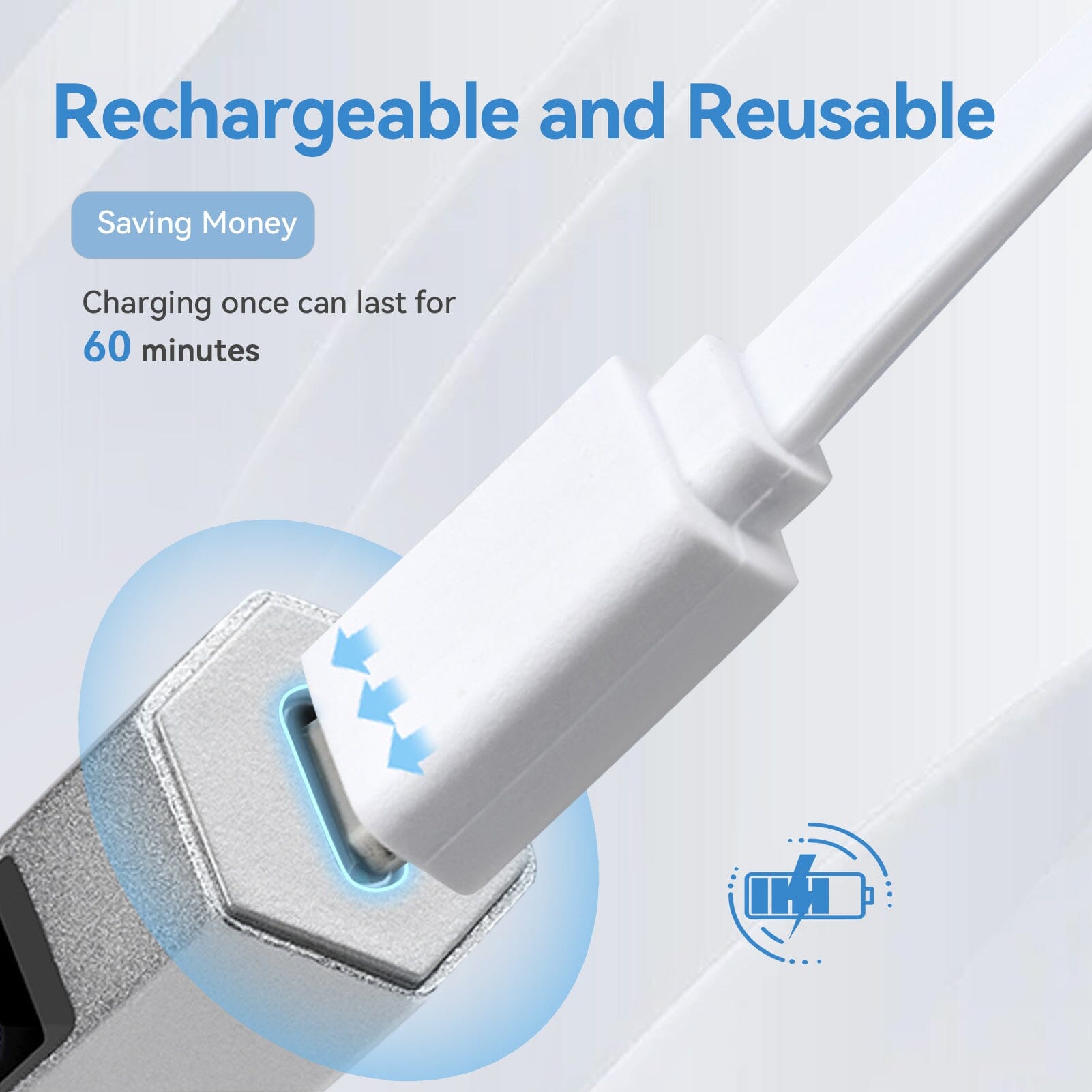 [US ONLY] Silver Handheld Portable UV Lamp 3W Tools & Accessories BORN PRETTY 