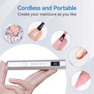 [US ONLY] Silver Handheld Portable UV Lamp 3W Tools & Accessories BORN PRETTY 