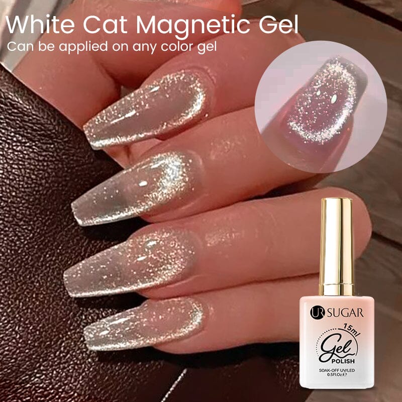 White Cat Magnetic Gel 15ml Gel Nail Polish UR SUGAR 