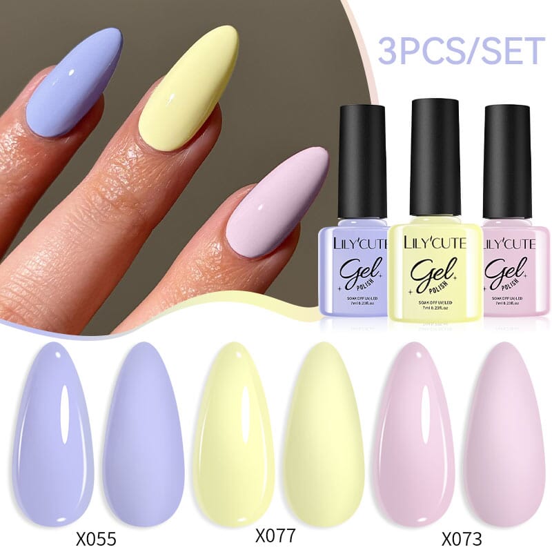 3pcs 7ml Color Gel Polish Set Gel Nail Polish LILYCUTE 11 