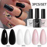 3pcs 7ml Color Gel Polish Set Gel Nail Polish LILYCUTE 03 