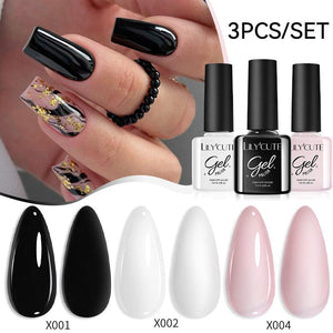 3pcs 7ml Color Gel Polish Set Gel Nail Polish LILYCUTE 03 