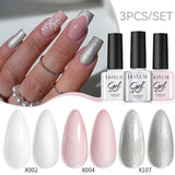 3pcs 7ml Color Gel Polish Set Gel Nail Polish LILYCUTE 42 