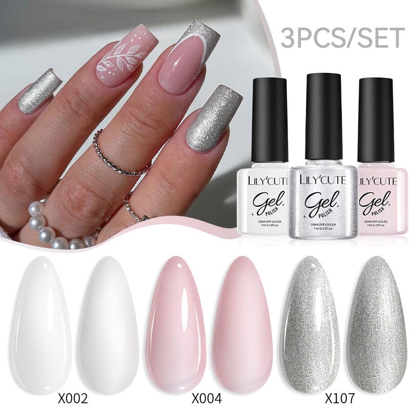 3pcs 7ml Color Gel Polish Set Gel Nail Polish LILYCUTE 42 