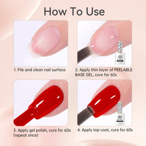 Peelable Base Gel 15ml Gel Nail Polish BORN PRETTY 