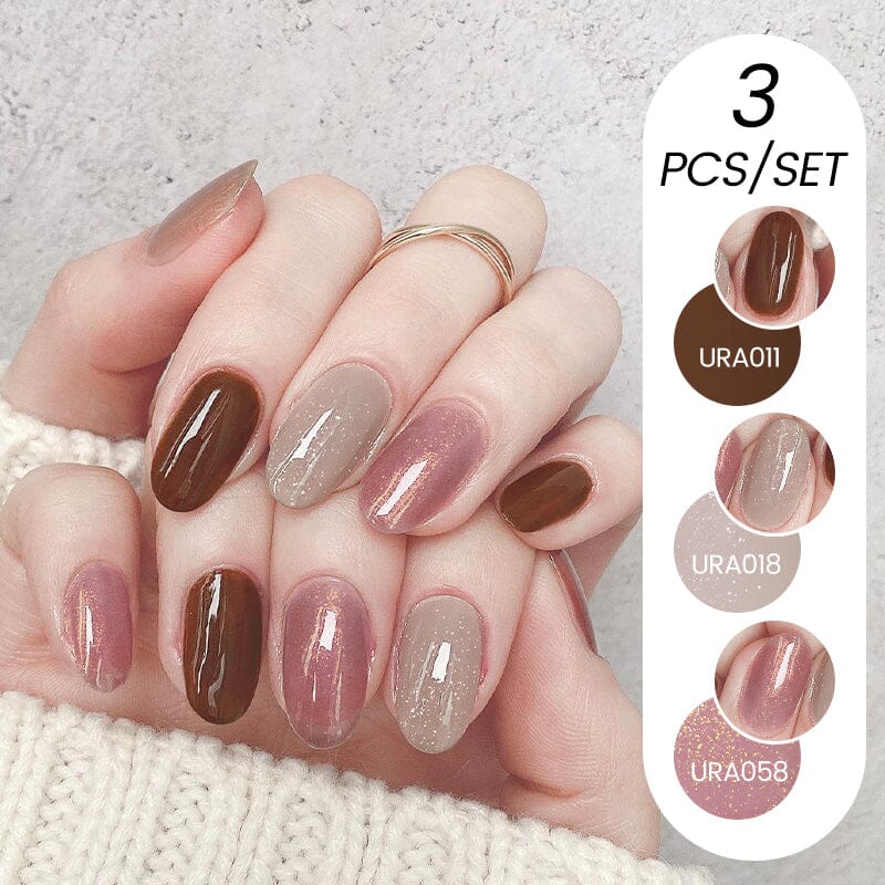 3pcs Color Gel Set 15ml Gel Nail Polish UR SUGAR 13 
