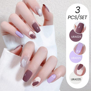 3pcs Color Gel Set 15ml Gel Nail Polish UR SUGAR 17 