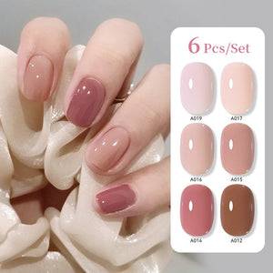 6pcs 15ml Nail Gel Set Gel Nail Polish UR SUGAR Set 01 
