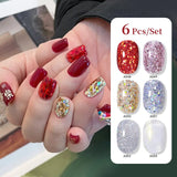 6pcs 15ml Nail Gel Set Gel Nail Polish UR SUGAR Set 17 