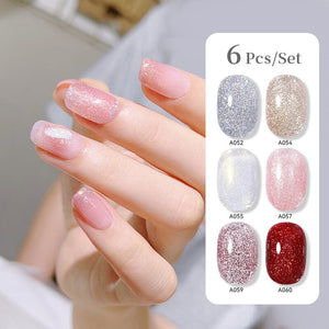 6pcs 15ml Nail Gel Set Gel Nail Polish UR SUGAR Set 18 