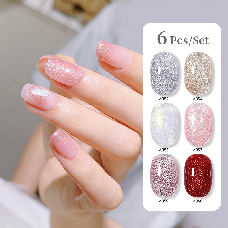 6pcs 15ml Nail Gel Set Gel Nail Polish UR SUGAR Set 18 
