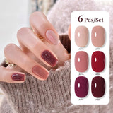 6pcs 15ml Nail Gel Set Gel Nail Polish UR SUGAR Set 05 