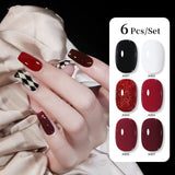 6pcs 15ml Nail Gel Set Gel Nail Polish UR SUGAR Set 08 