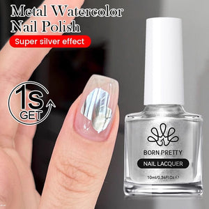 Metal Watercolor Nail Polish 10ml Nail Polish BORN PRETTY Metal 