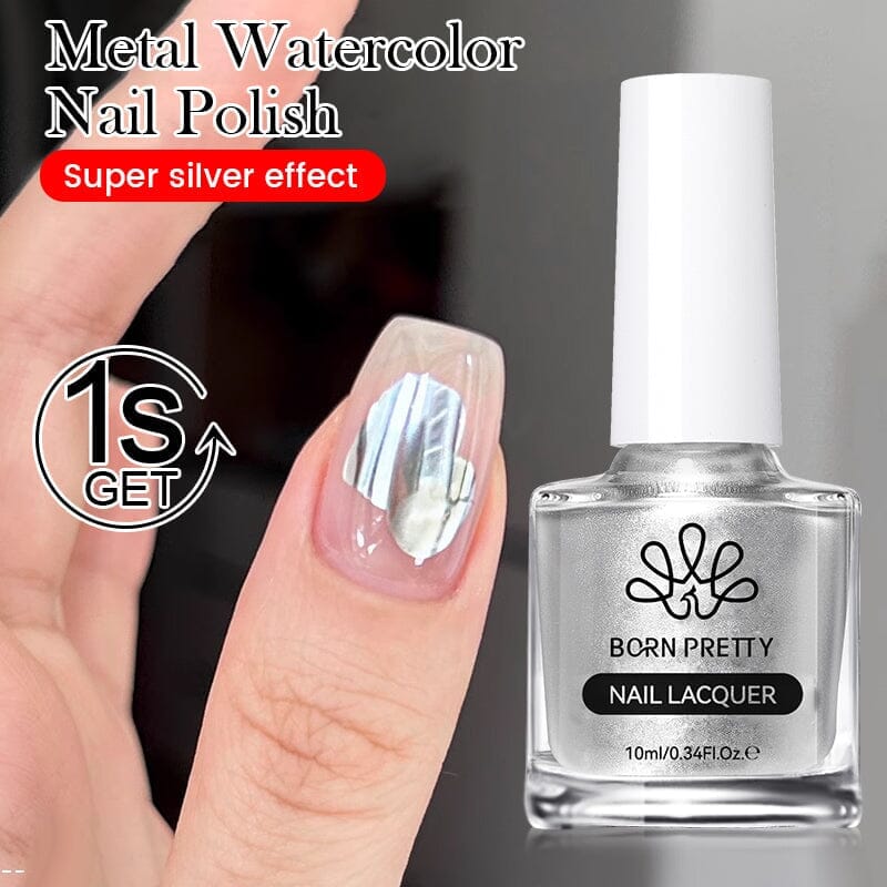 Metal Watercolor Nail Polish 10ml Nail Polish BORN PRETTY Metal 