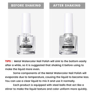 Metal Watercolor Nail Polish 10ml Nail Polish BORN PRETTY 