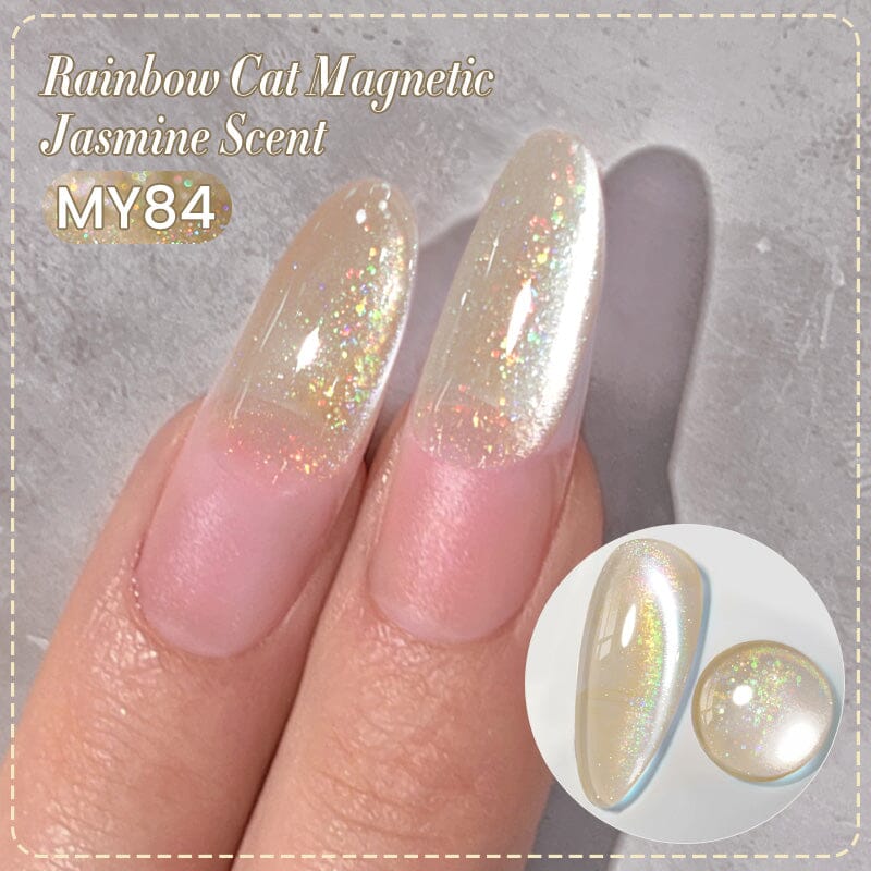 Water Light Cat Magnetic Gel Polish MY84 Jasmine Scent 10ml Gel Nail Polish BORN PRETTY 