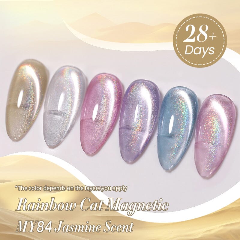 Water Light Cat Magnetic Gel Polish MY84 Jasmine Scent 10ml Gel Nail Polish BORN PRETTY 