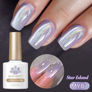 Water Light Cat Magnetic Gel Polish MY87 Star Island 10ml Gel Nail Polish BORN PRETTY 