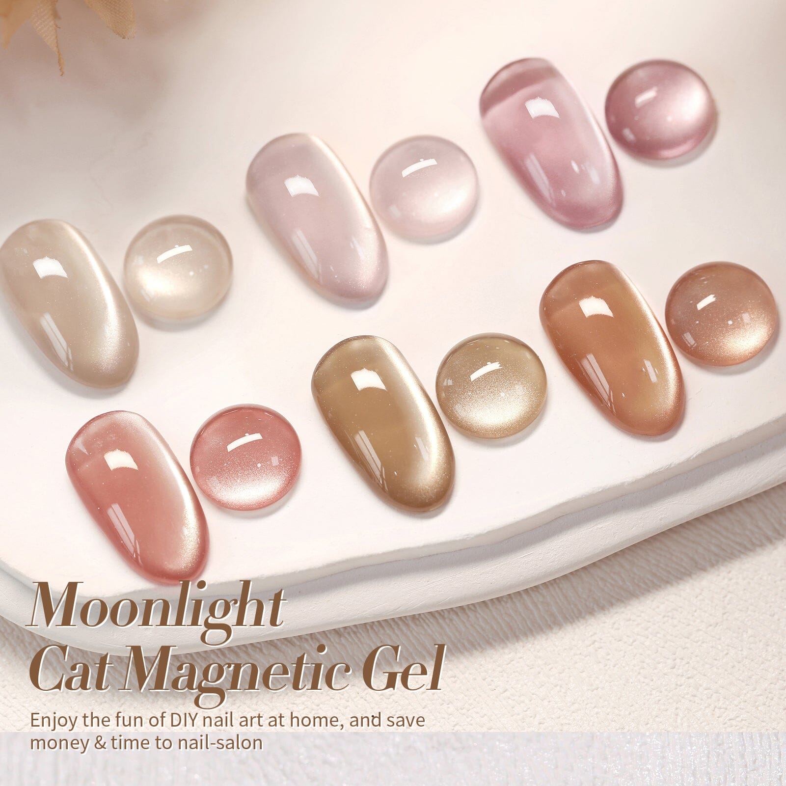 6 Colors Moonlight Cat Magnetic Gel Polish Set 7ml Gel Nail Polish BORN PRETTY 
