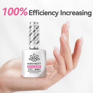 Milky White 8 in 1 Builder-Gel BG05 15ml Gel Nail Polish BORN PRETTY 