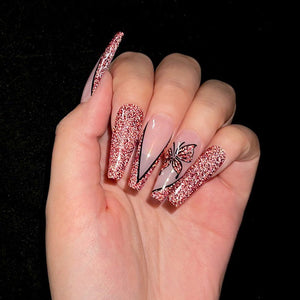 6 Colors Red Black Reflective Glitter Gel Polish Set 7ml Gel Nail Polish BORN PRETTY 