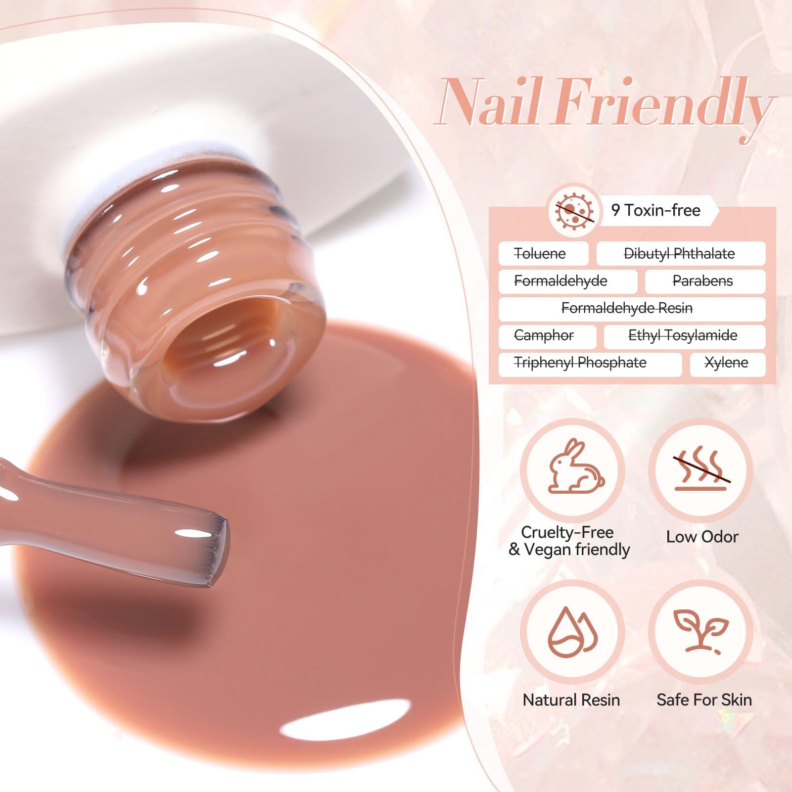 [$0.1 Flash Sale] Milky Jelly Gel Polish #18 Blush Pink 15ml Gel Nail Polish BORN PRETTY 