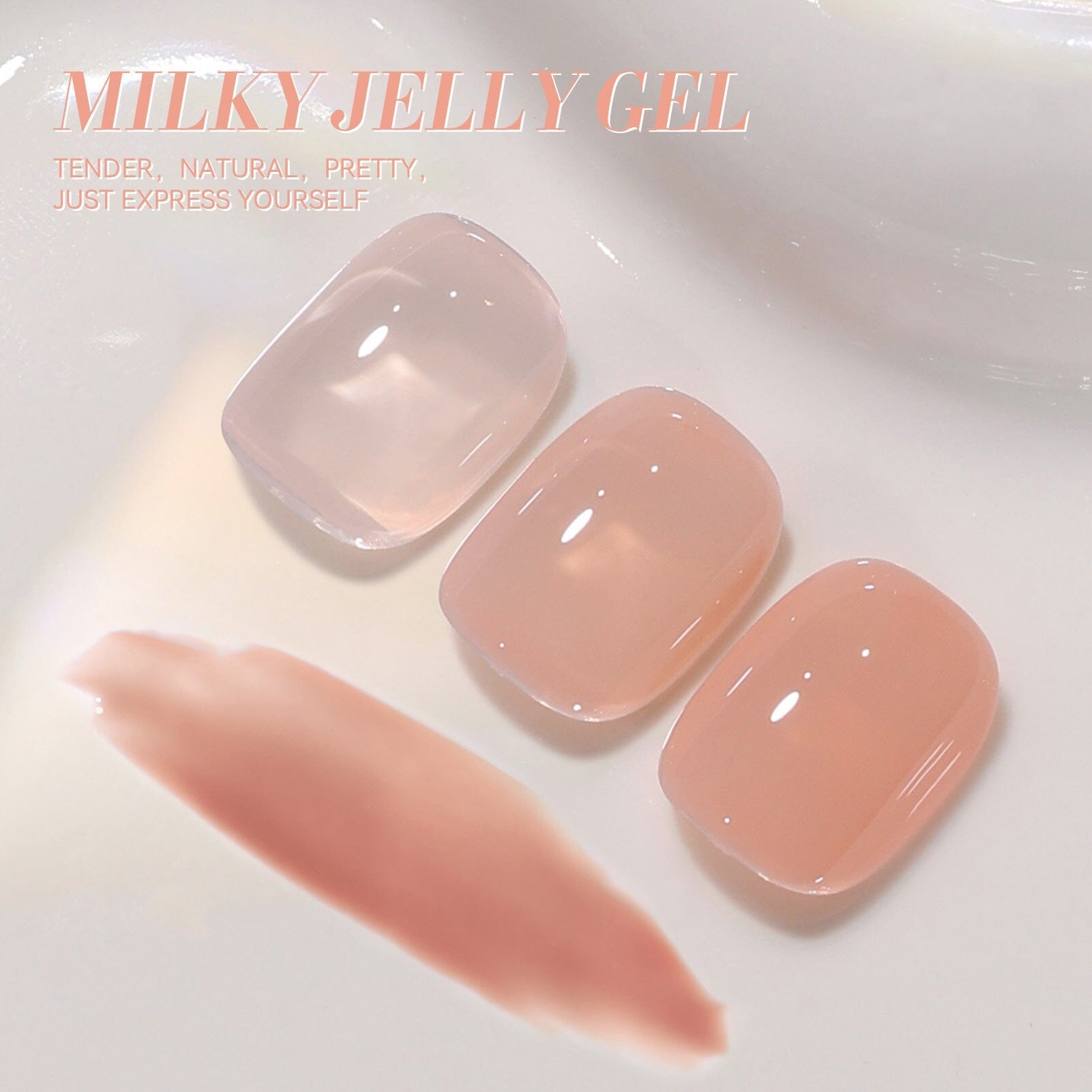 Milky Jelly Gel Polish #18 Blush Pink 15ml Gel Nail Polish BORN PRETTY 