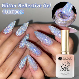 Glitter Reflective Gel 15ml Gel Nail Polish UR SUGAR URD002 