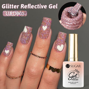 Glitter Reflective Gel 15ml Gel Nail Polish UR SUGAR URD005 