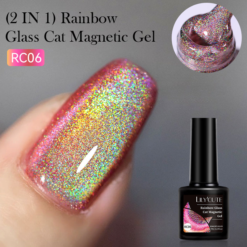 Rainbow Glass Cat Magnetic Gel RC06 7ml