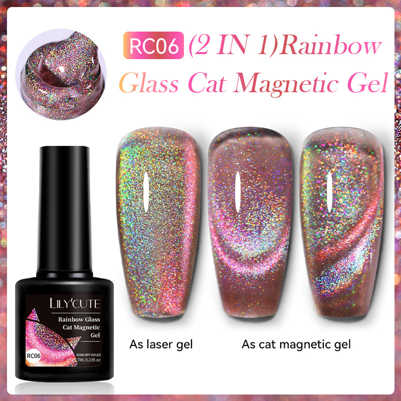 Rainbow Glass Cat Magnetic Gel RC06 7ml