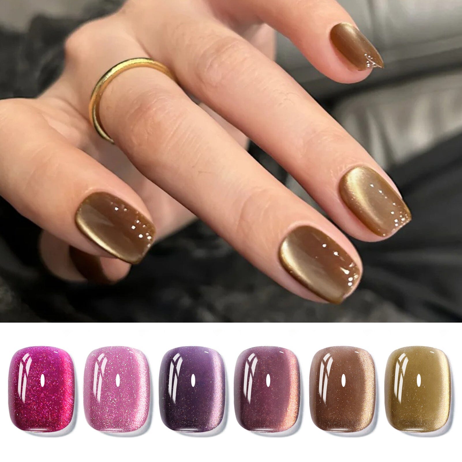 6 Colors Cat Magnetic Gel Mystic Twilight 7ml Gel Nail Polish BORN PRETTY 