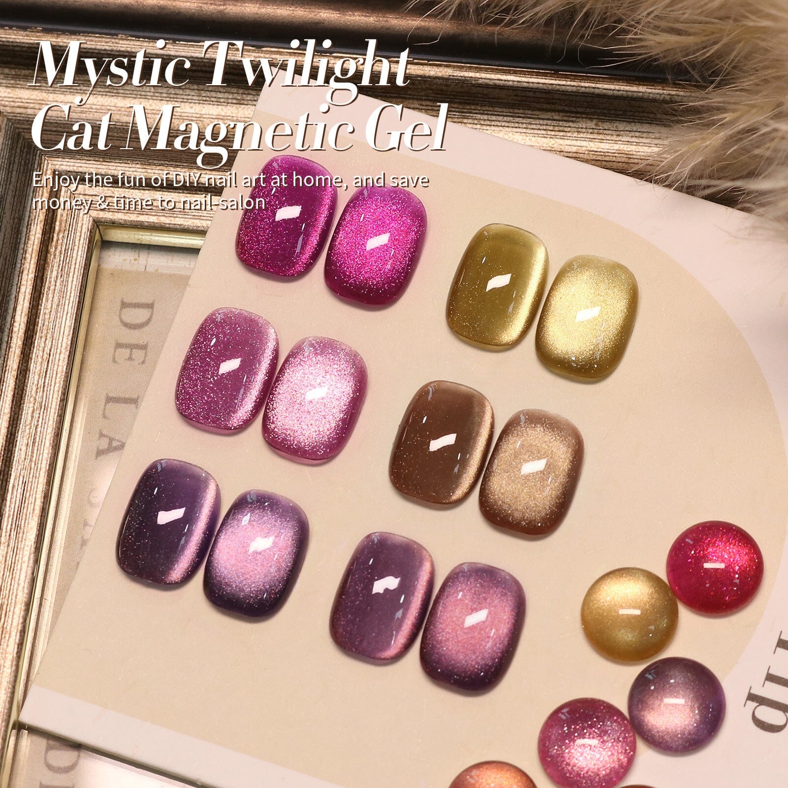 6 Colors Cat Magnetic Gel Mystic Twilight 7ml Gel Nail Polish BORN PRETTY 