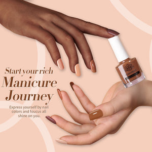 6 Colors Nude Brown Nail Polish Set 10ml Nail Polish BORN PRETTY 