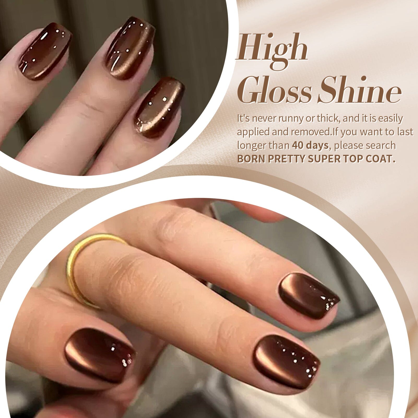 6 Colors Retro Cat Magnetic Gel The Dark Romance 7ml Gel Nail Polish BORN PRETTY 