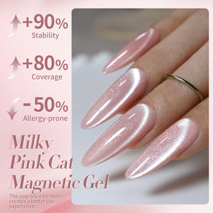Milky Pink Cat Magnetic Gel Polish 15ml Gel Nail Polish BORN PRETTY 