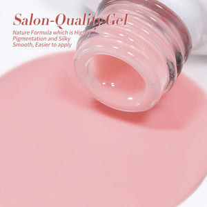 6 Colors Jelly Gel Polish Set Pink Veil 7ml Gel Nail Polish BORN PRETTY 