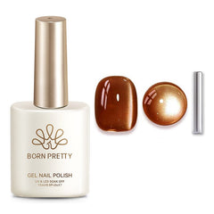 Glass Cat Magnetic Gel MY79 Caramel 15ml Gel Nail Polish BORN PRETTY 