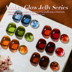 6 Colors Amber Glow Jelly Gel Polish Set 7ml Gel Nail Polish BORN PRETTY 