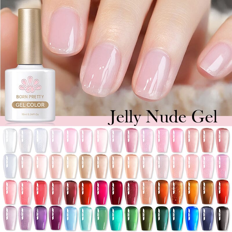 Jelly Nude Gel Autumn Winter Colors 10ml Gel Nail Polish BORN PRETTY 