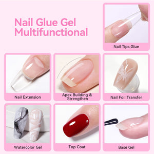 Multifunctional Nail Glue Gel for Tips 15ml Gel Nail Polish BORN PRETTY 