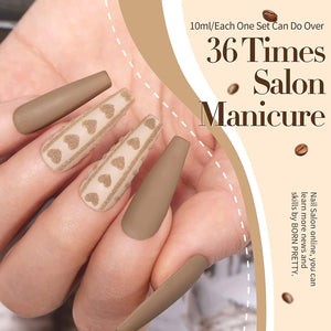 [US ONLY] 6 Colors Nude Brown Gel Polish Set Kits & Bundles BORN PRETTY 